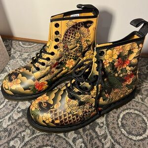 Size 9 Dr Martens Koi fish shoe